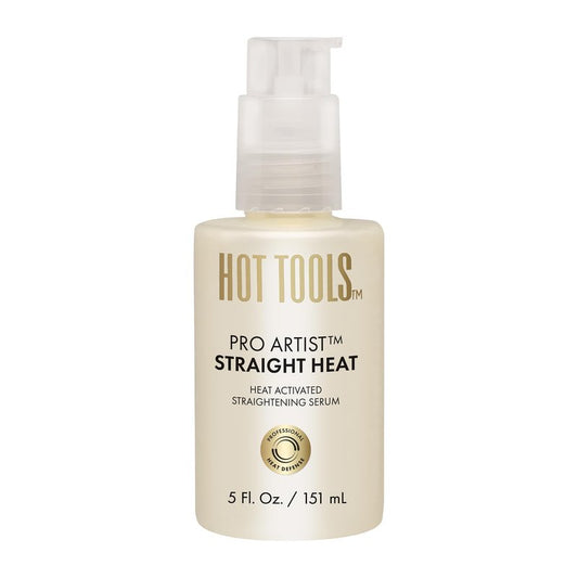 HOT TOOLS Heat Protectant Straightening Serum | Hair Straightener, Reduces Frizz, and Speeds Up Styling | Protects Hair from Heat Damage without Use of Silicones