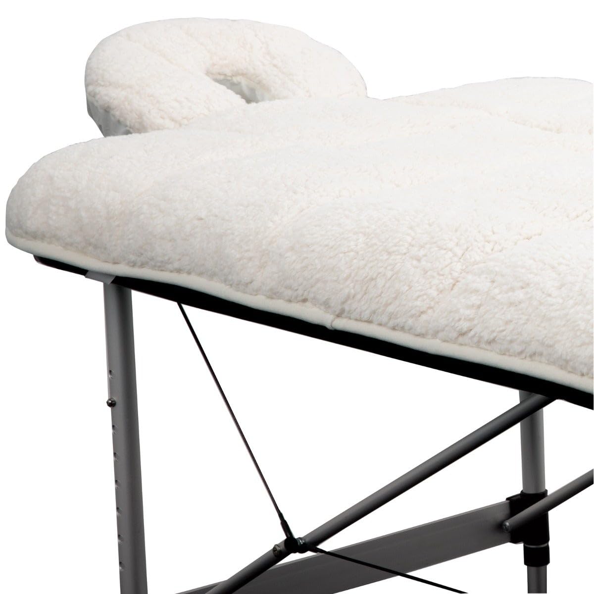 ForPro Premium Quilted Fleece Massage Table Pad Set - Extra Soft & Hypoallergenic | Natural Color