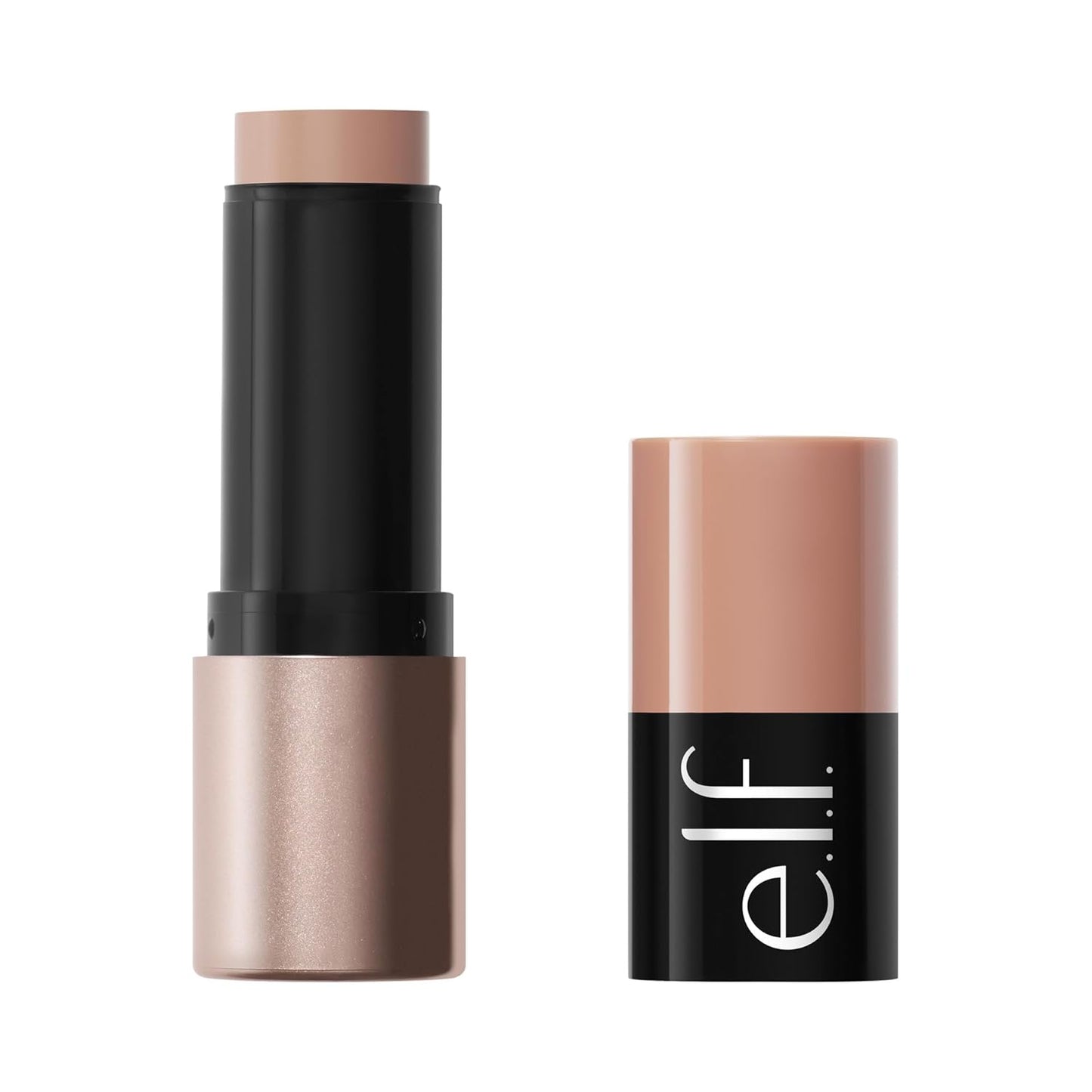 e.l.f. Soft Glam Cream Bronzer Stick - Buildable Satin Finish for Sculpted Glow | Deep Shade