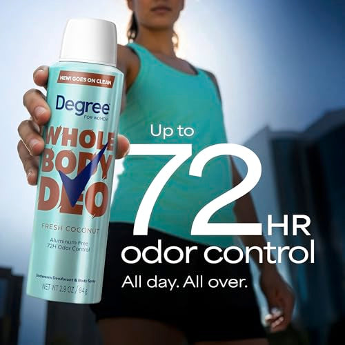 Degree Women's Whole Body Deodorant Spray - Fresh Coconut, 2.9 oz