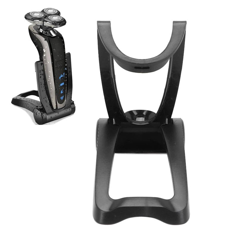Agatige Electric Razors Holder, Foldable Electric Shaver Stand Base, Prevent Fall Electric Shaver Stand Storage Rack Bracket Home Bathroom Accessories