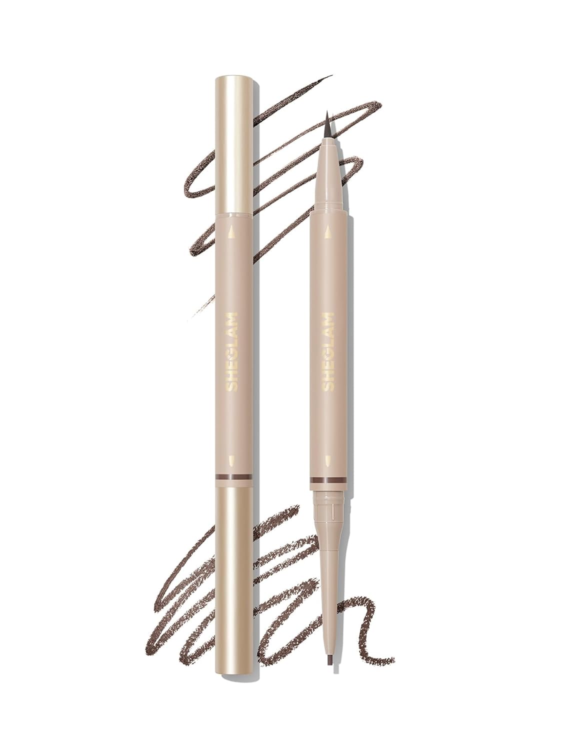 Dual-Sided Eyebrow Pencils | Cream Waterproof & Long-Lasting Makeup - 03 Taupe