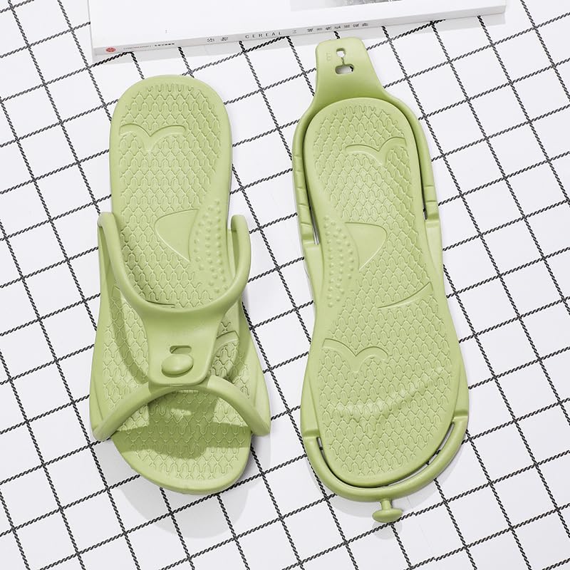 Travel Slippers | Foldable Non-Slip Shower Shoes for Men & Women - Quick-Dry Flip-Flop Sandals for Home, Gym, Spa, Pool, Beach
