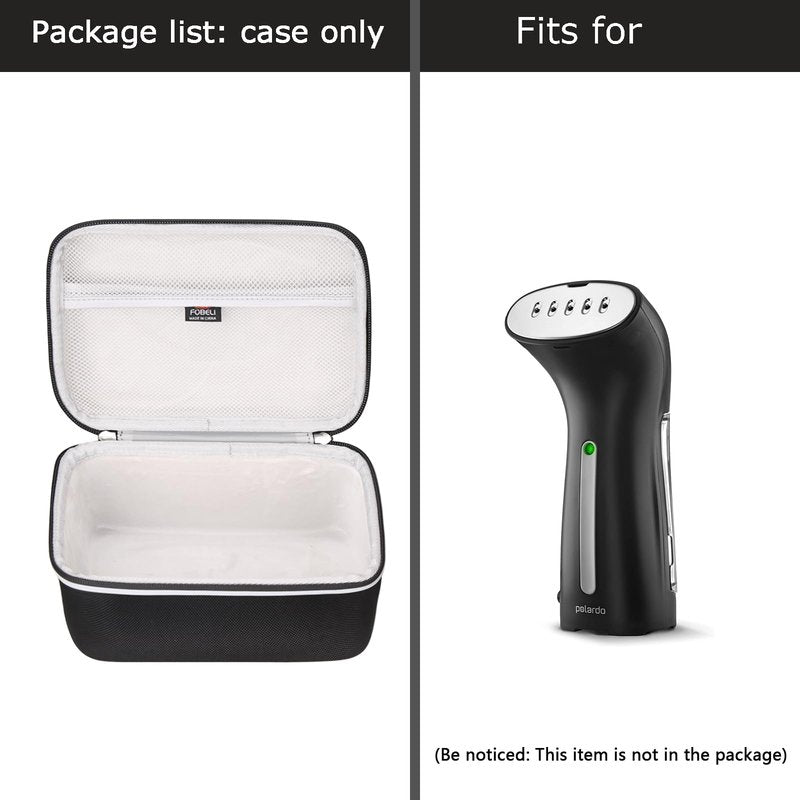FBLFOBELI Hard Travel Case for Newbealer/for Sunbeam Hot-2-Trot/for Oliso M3Pro M2 Mini Travel Iron/for Polardo Portable Travel Garment Steamer, Also fits for Vicks Sinus Inhaler, Case Only