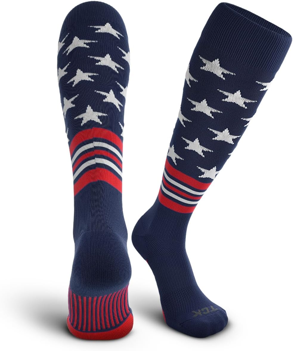 Baseball Socks - USA Made American Flag & Patriotic Design | Youth & Adult Sizes Available