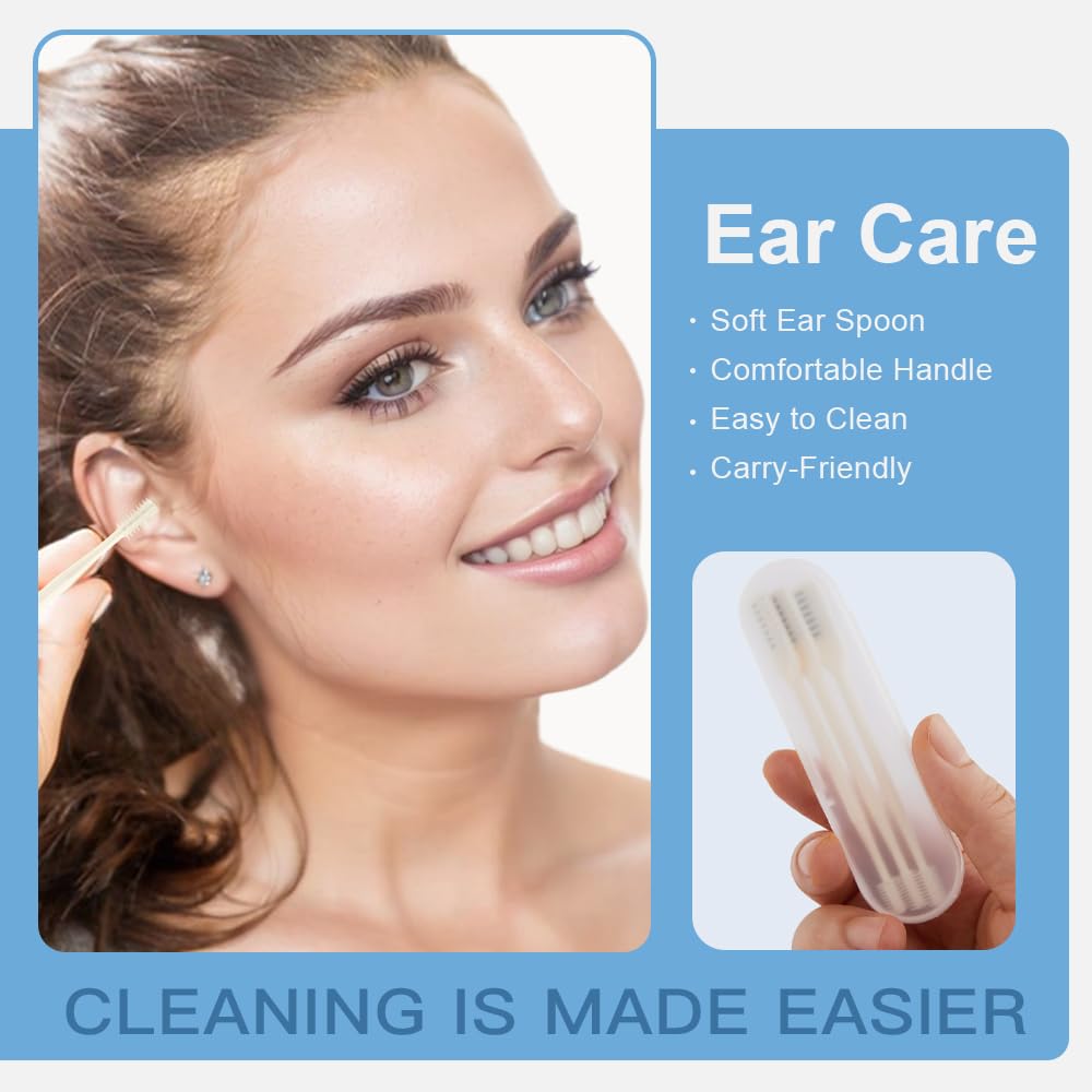 2-in-1 Nasal Hair Cutter, New Double Sided Nose Hair Knife for Men Women, 360° Rotating Nose Hairs Trimmer, Portable Manual Nostril Hair Remover Travel Essentials (5 PCS)
