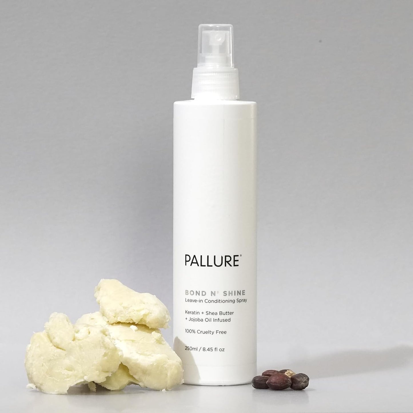 Pallure Bond N' Shine Leave-In Conditioning Spray - Heat Protectant & Detangler for Dry, Damaged Hair | 250 ml