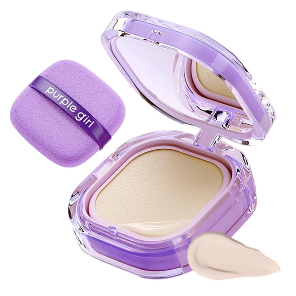 Full Coverage Creamy Foundation, 2026 New 24h Long-Lasting Waterproof Matte Finish, High Coverage Blemish-Free Base For Oily/Dry/Combination Skin, Travel-Friendly Compact (Ivory)