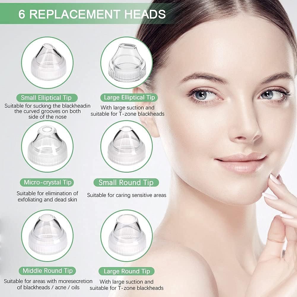 Blackhead Remover Vacuum - 5MP HD Camera & 20X Magnification | Electric Pore Cleanser Kit for Men & Women with 6 Probes