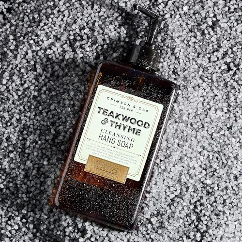Body Prescriptions Crimson & Oak Men's Deep Cleansing Hand Soap with Pump Dispenser - 17 Fl Oz, Teakwood & Thyme