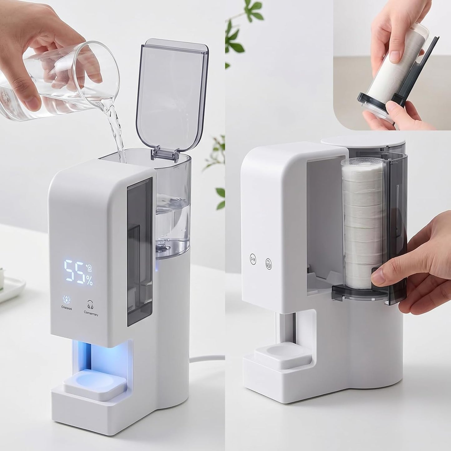 Hot Towel Warmer - Professional Disposable Spa Towel Dispenser with 100 Towels | Efficient Heating