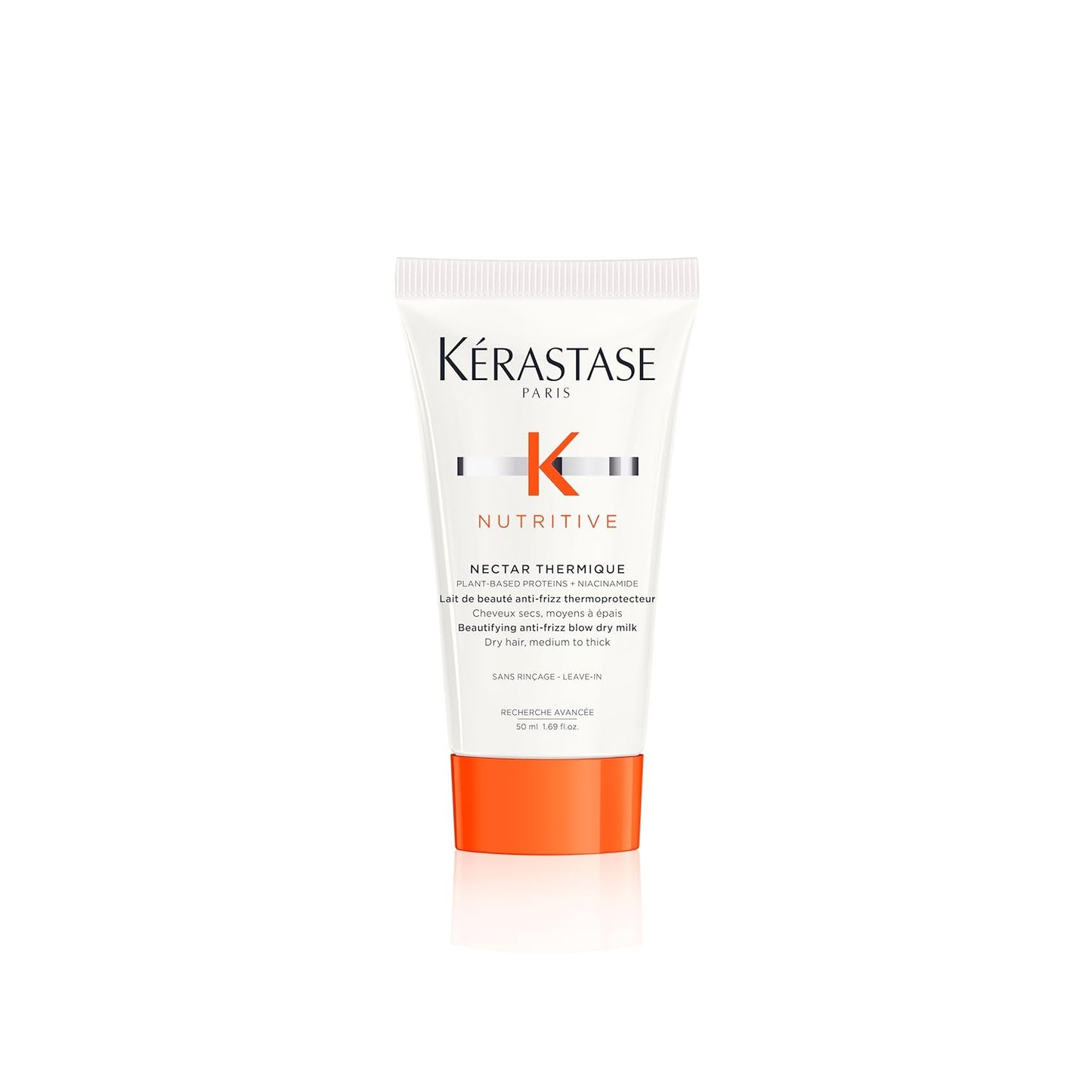 Kerastase Nectar Thermique Heat Protecting Cream - Anti-Frizz & Shine, Niacinamide for Medium to Thick Dry Hair