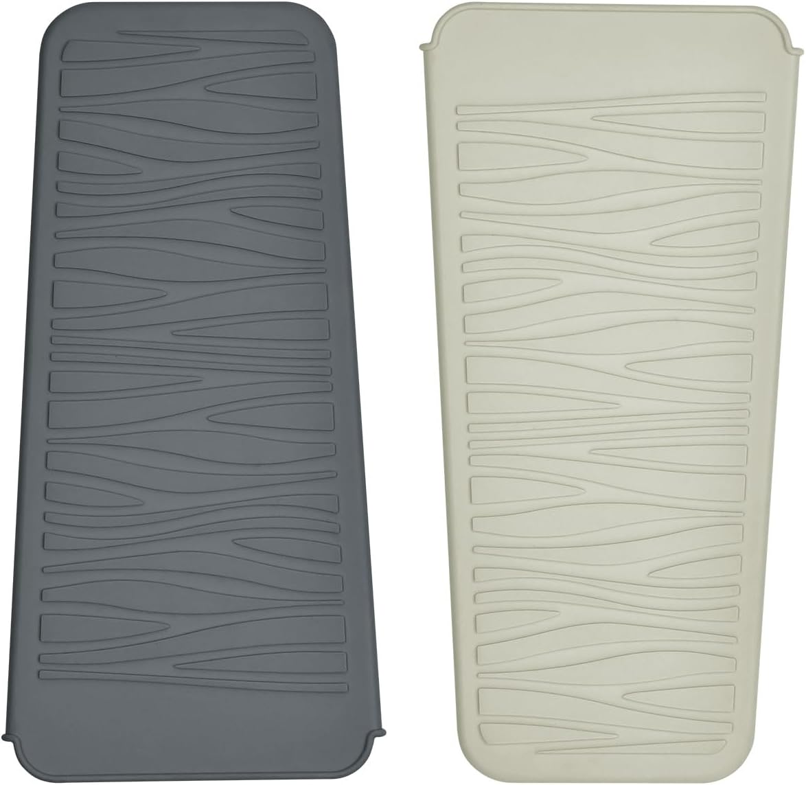 Silicone Heat Resistant Mat for Hair Styling Tools - Grey Flat Pouch | 11 x 5.3 Inches, 480°F
