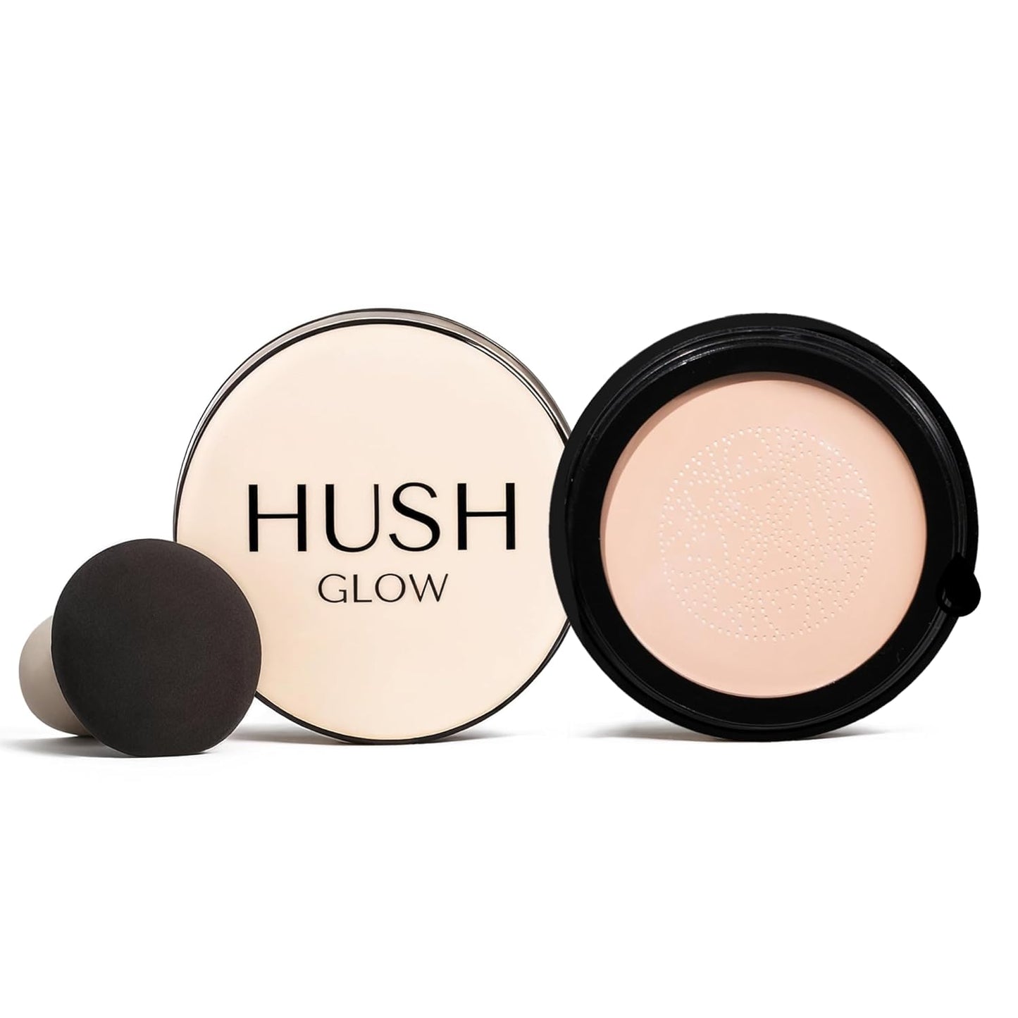 Hush Glow™ Foundation Cushion SPF 30 - Lightweight Skincare-Infused Foundation with Mushroom Applicator for Mature Skin | Brunet Brown
