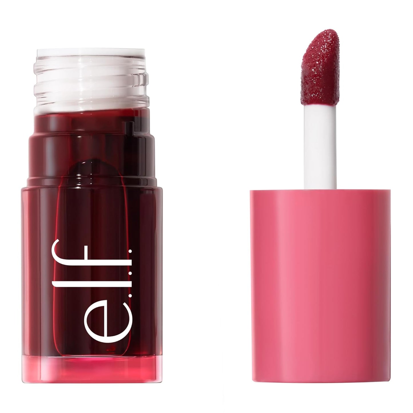 e.l.f. Sheer For It Blush Tint - Multi-Use Vegan Lip & Cheek Makeup | Long-Lasting Natural Flush Finish in Left On Red