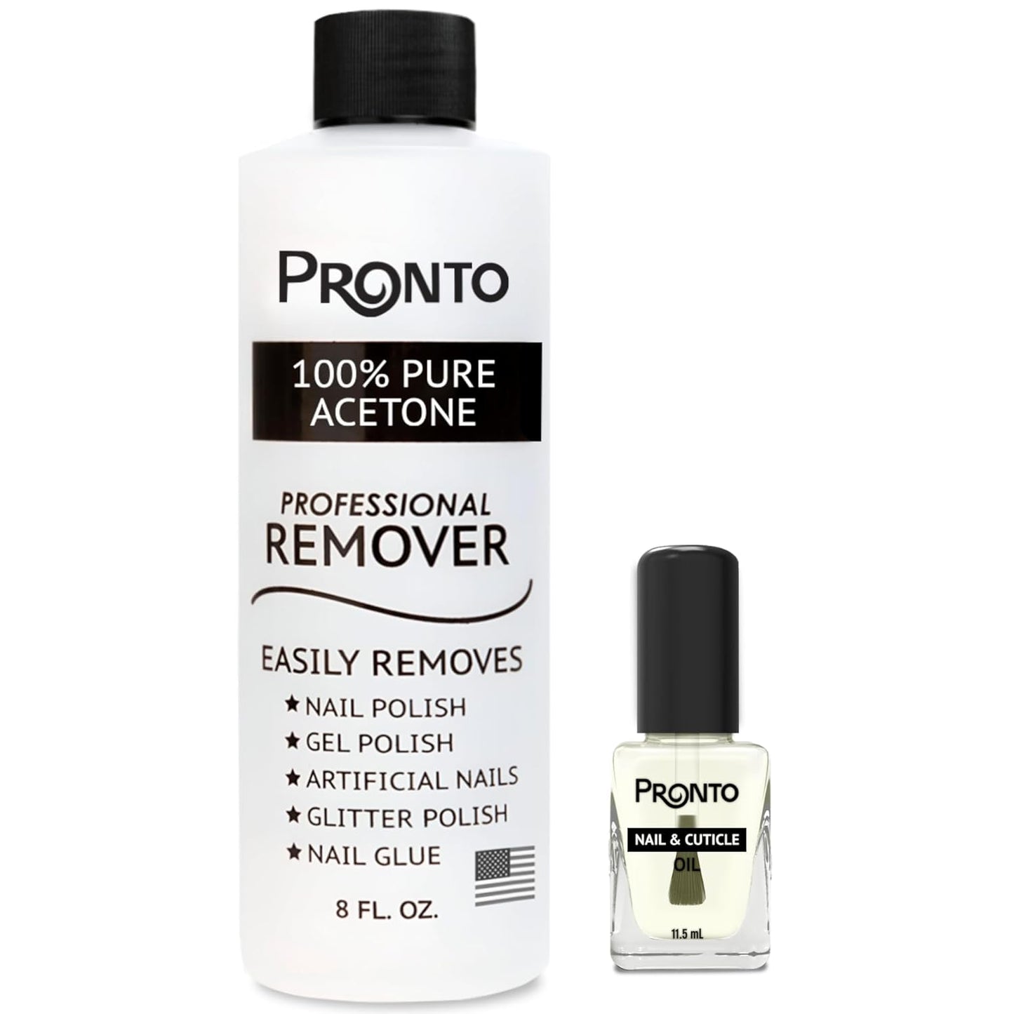 Acetone Gel Nail Polish Remover - Effective Gel & Acrylic Removal | 8 Fl Oz