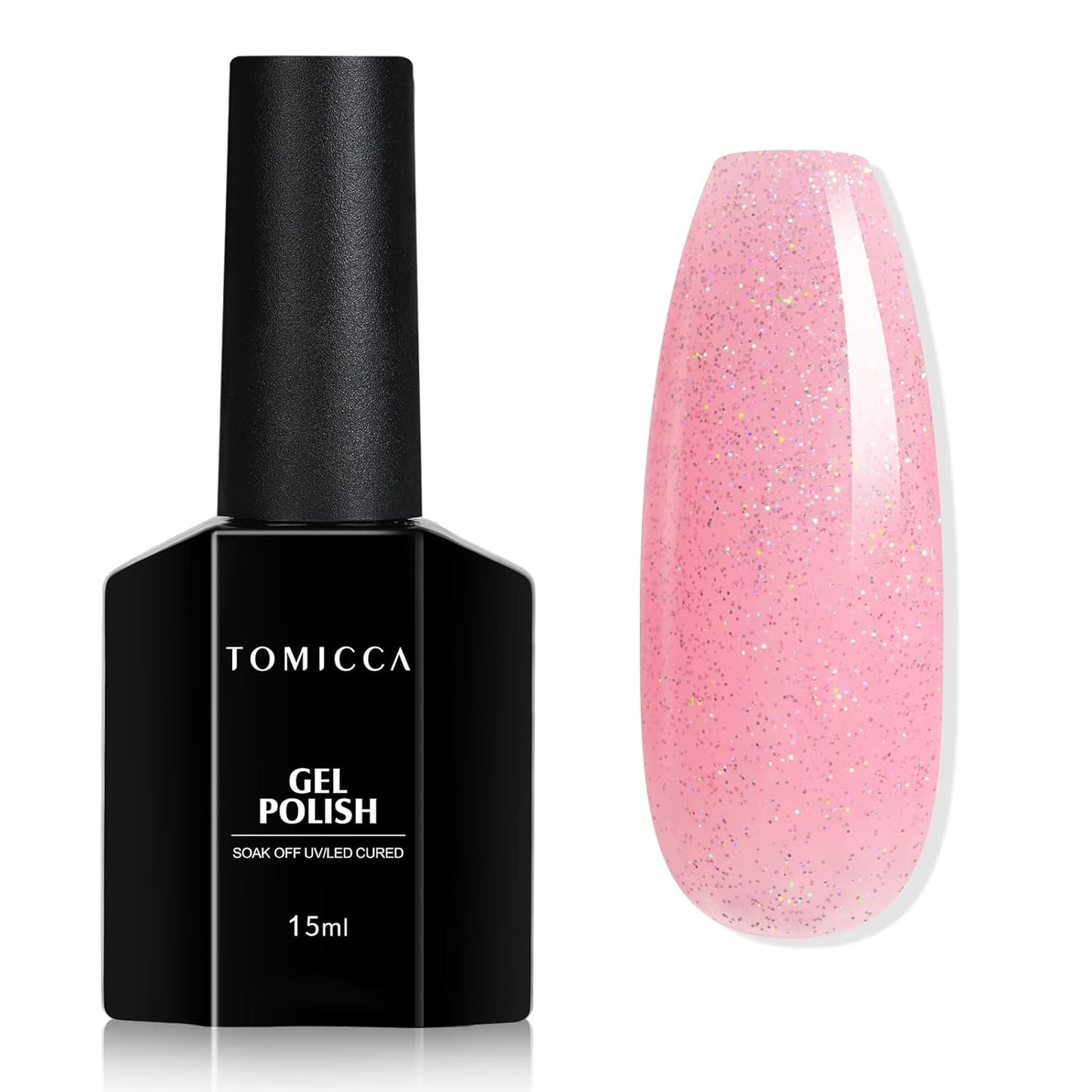 TOMICCA Gel Nail Polish - Dark Orange Autumn Winter Color | Long Lasting High Gloss Soak Off UV LED for DIY Manicure
