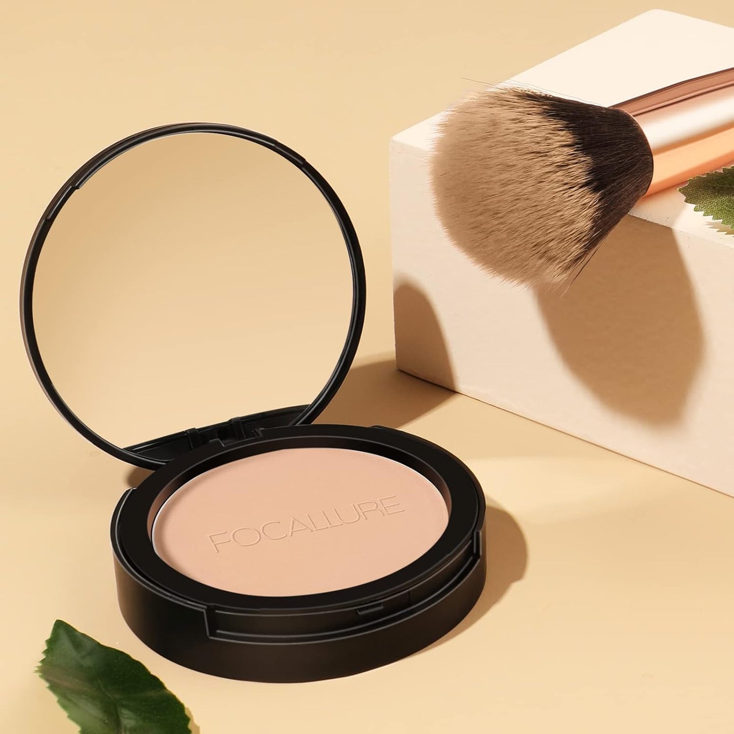 Flawless Pressed Powder - Control Shine & Smooth Complexion | Long-Lasting Matte Finish, Portable Face Powder Compact