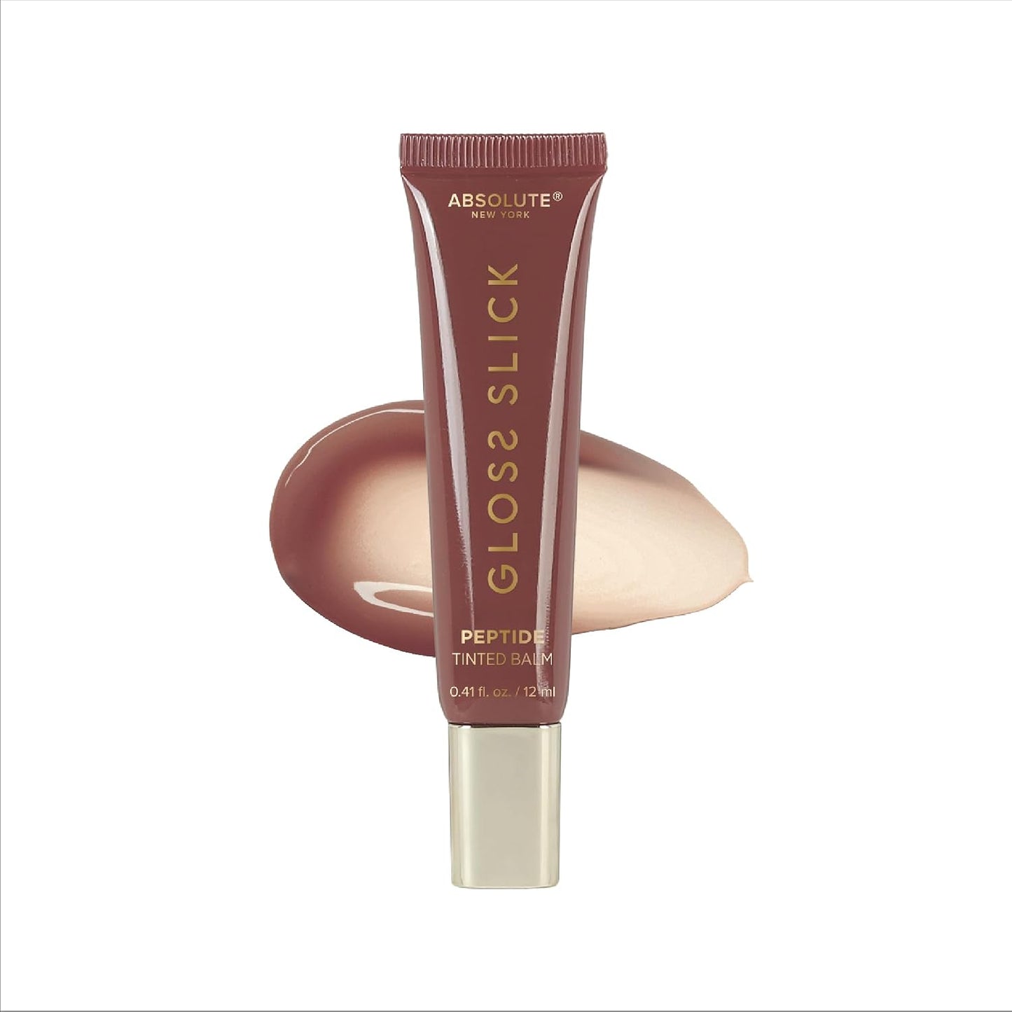 Gloss Slick Peptide Tinted Balm - Hydrating & Weightless Lip Balm for Soft, Plump Lips | Strawberry Crush