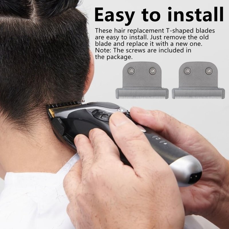 Gxcdizx 2-Pack Replacement Detachable Clipper T Blade for W*ahl Blades for Trimmer 02144 9818 9818L 9864 9864SS 9888 9854 9860 (Upgraded)