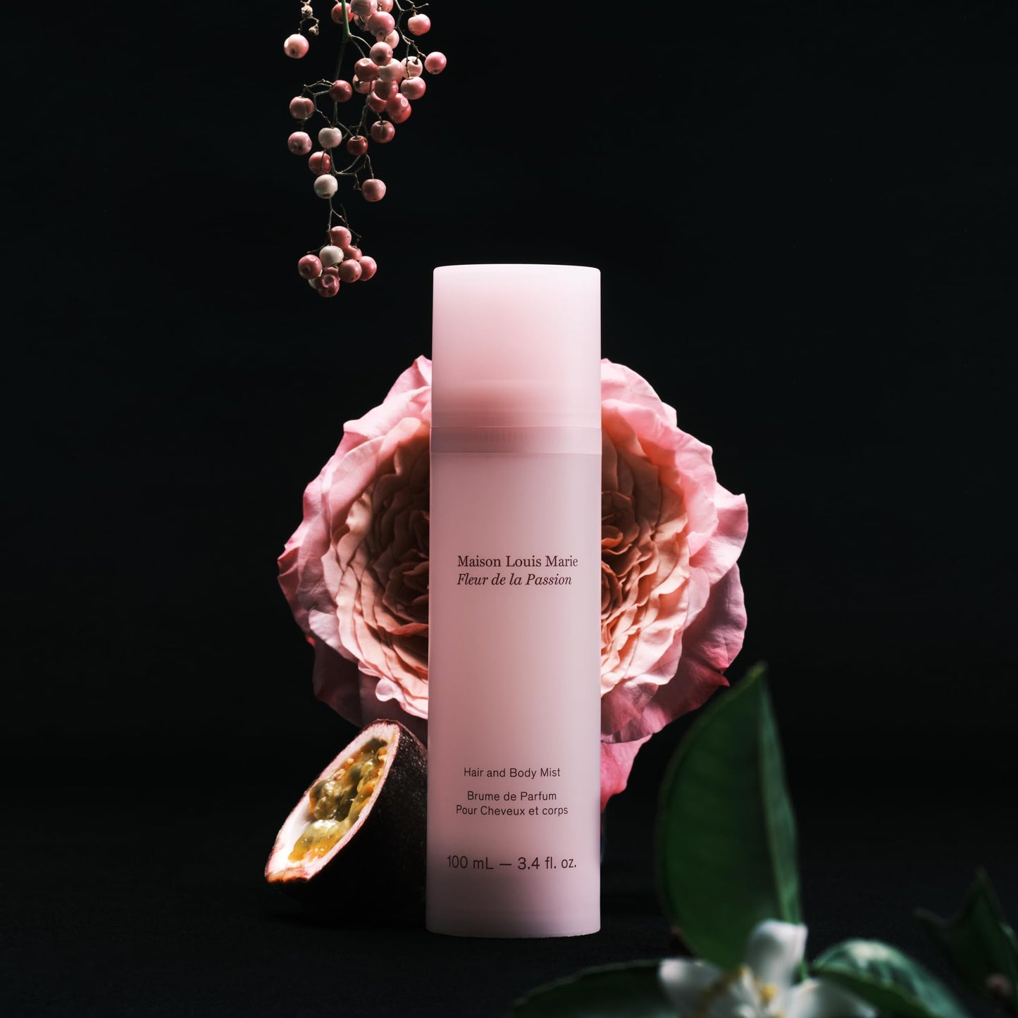 Maison Louis Marie - Fleur de la Passion Hair and Body Mist | Alcohol-Free, Hair Safe | Luxury Clean Beauty + Non-Toxic Fragrance (100mL | 3.4 fl oz)