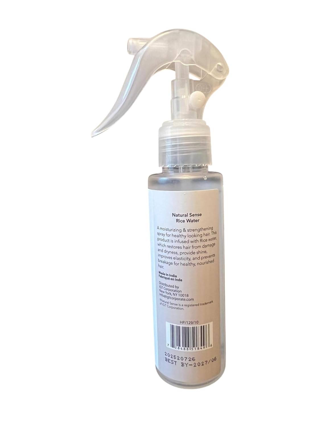 Natural Sense Rice Water Hair Shining Mist - Nourishing & Hydrating Spray for All Hair Types