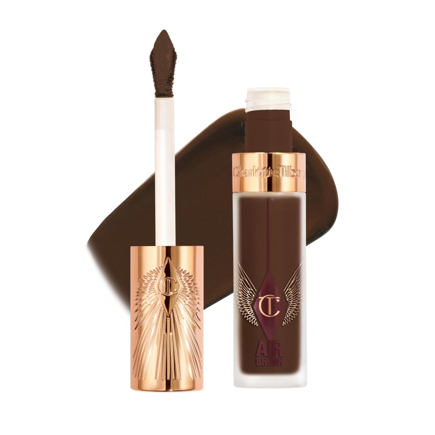 Charlotte Tilbury AIRbrush Flawless Blur Concealer - Longwear, Hydrating, Full Coverage for Dark Circles & Blemishes | Natural Matte Finish