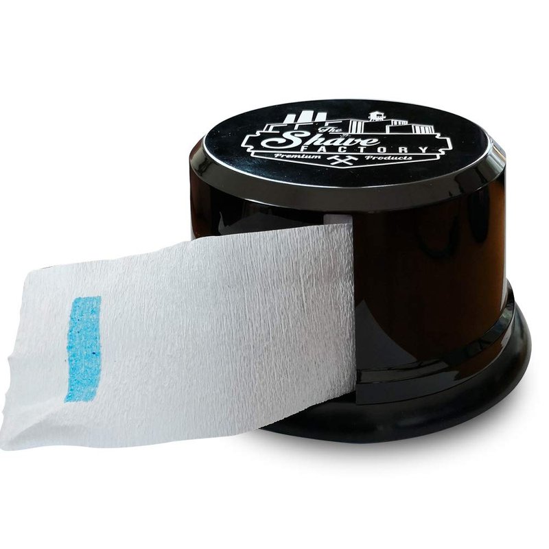 The Shave Factory Neck Strip Dispenser, Neck Strips Case, Neck Covering Paper Case Container, 5 Ounce (Black UK)