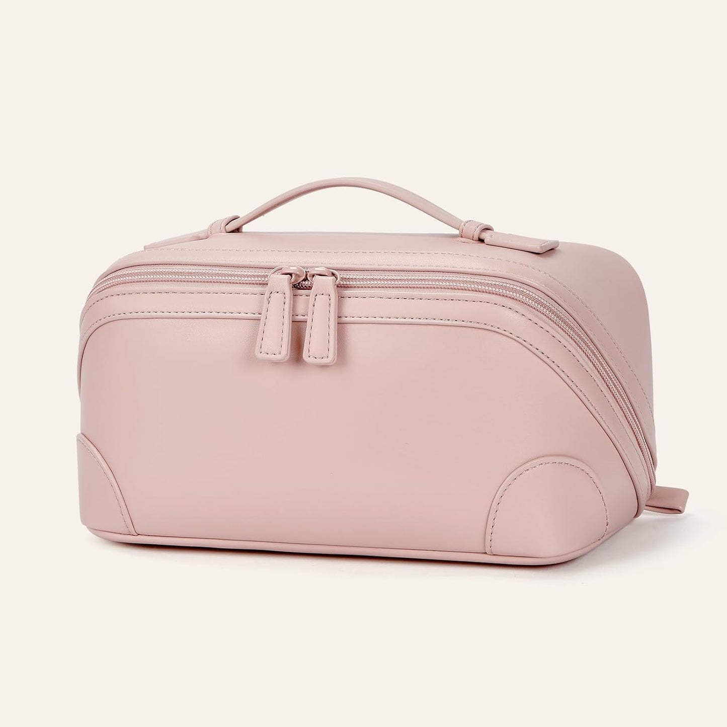 Travel Makeup Bag for Women - Large Capacity Waterproof PU Leather | Portable Toiletry Organizer for Business & Daily Use