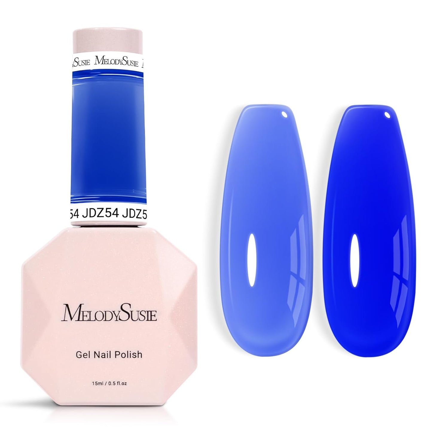 MelodySusie Nude Gel Nail Polish - Milky Pastel Color, 0.5 Fl. Oz | Soak Off UV LED for DIY Manicure