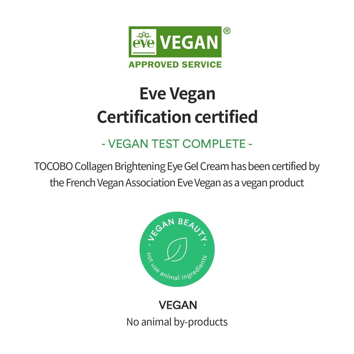 TOCOBO Korean Skincare Collagen Brightening Eye Cream Gel – Anti Aging Under Eye Cream for Wrinkles, Dark Circles & Puffiness, Vegan, Niacinamide, Lifting Eye Treatment for Fine Lines 30 ml