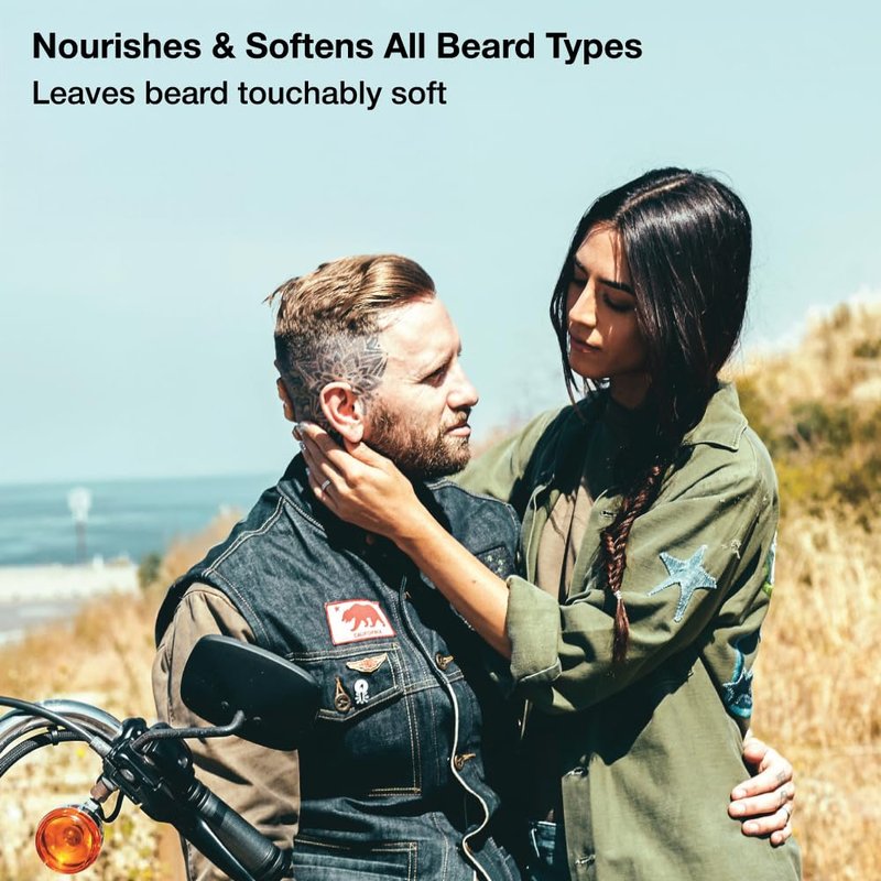 ZEUS Beard Wash Set for Men, Shampoo & Conditioner Duo with Green Tea, Chamomile & Essential Oils to Hydrates, Softens & Strengthens Facial Hair and Skin (Made in USA) Italian Cypress
