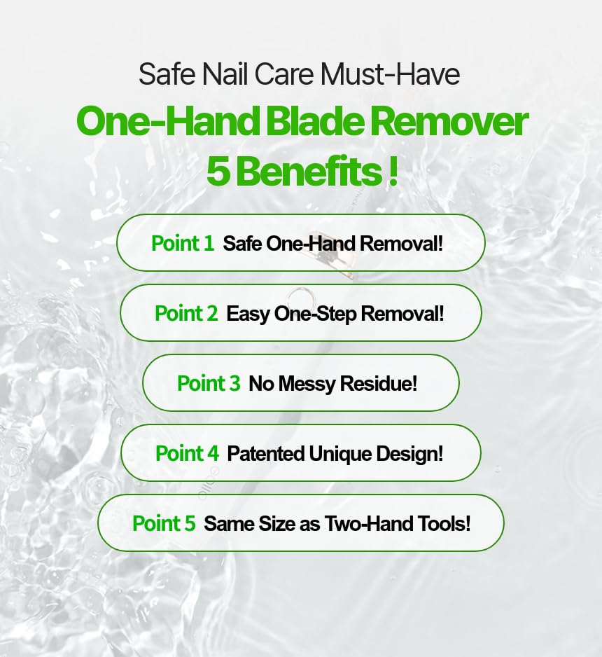 Dermaplane Blade Remover - One-Handed No-Touch Disposal Tool | Holds 100 Blades