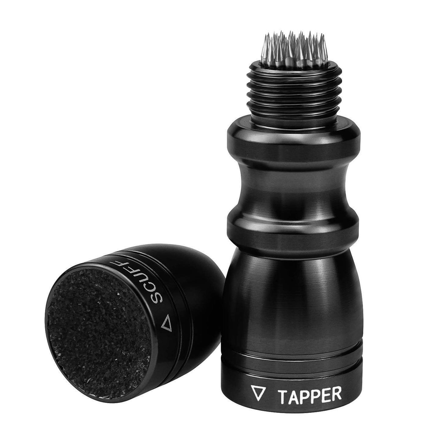SelfTek Pool Cue Tip Shaper, Billiard Pool Stick Tip with 3 in 1 Billiard Pool Cue Accessories Tool Scuffer/Shaper/Aerator 1Pack (Black)