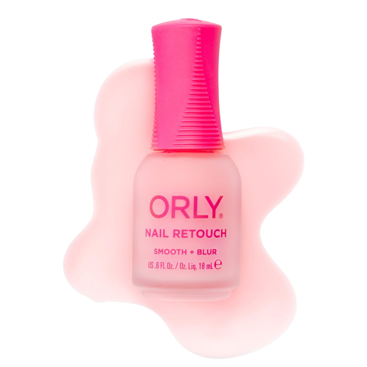 Orly Nail Retouch Smooth + Blur | Nail Perfector for Ridges & Imperfections | Delivers an airbrushed “Photoshop for Your Nails” Effect | Blurs, Smooths & Evens Tone | Matte Finish Base Coat (18 ml)