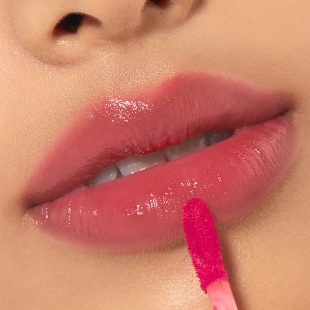 ETUDE Glow Fixing Tint #7 Cold Fuchsia - Non-Sticky Lip Stain | Moisturizing Glossy Shine for Dry Lips