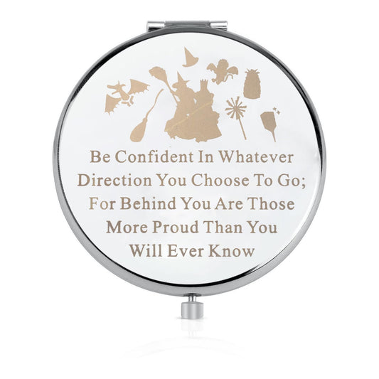 LQRI Witch Musical Makeup Mirror WitchInspired Gift Musical Lover Pocket Mirror