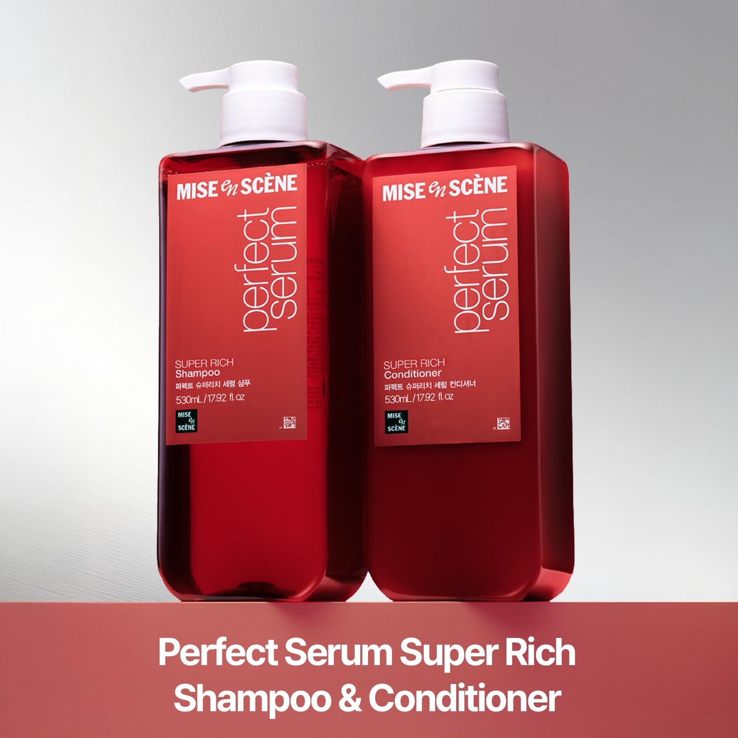 Mise En Scene Perfect Serum Super Rich Conditioner| Korean Hair Care for Severely Damaged Hair | Anti-Frizz, Hydrating, Nourishing | Korean Conditioner with Moroccan Oil, Jojoba Seed |17.92 Fl Oz