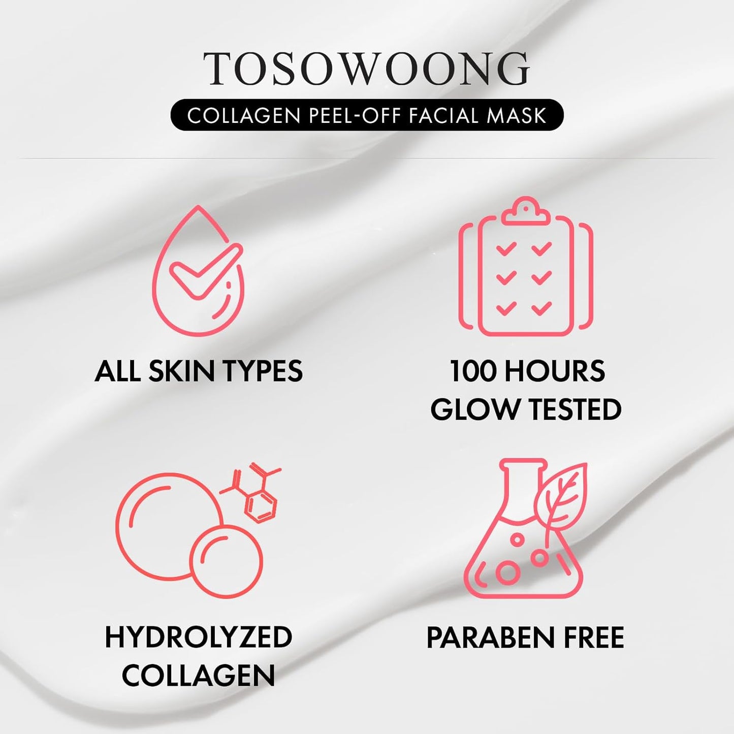 Real Collagen Fit Hydrolyzed Collagen Wrapping Mask - Hydrating Peel Off Facial Mask for Glass Skin | 50ml (1.69 fl. oz.)