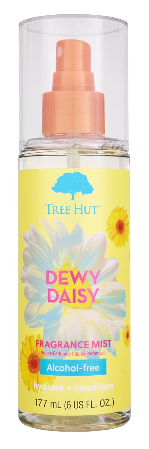 Tree Hut Vanilla Hair & Body Mist - Hydrating Alcohol-Free Spray with Vanilla, Sandalwood & Coconut | 6 Fl Oz