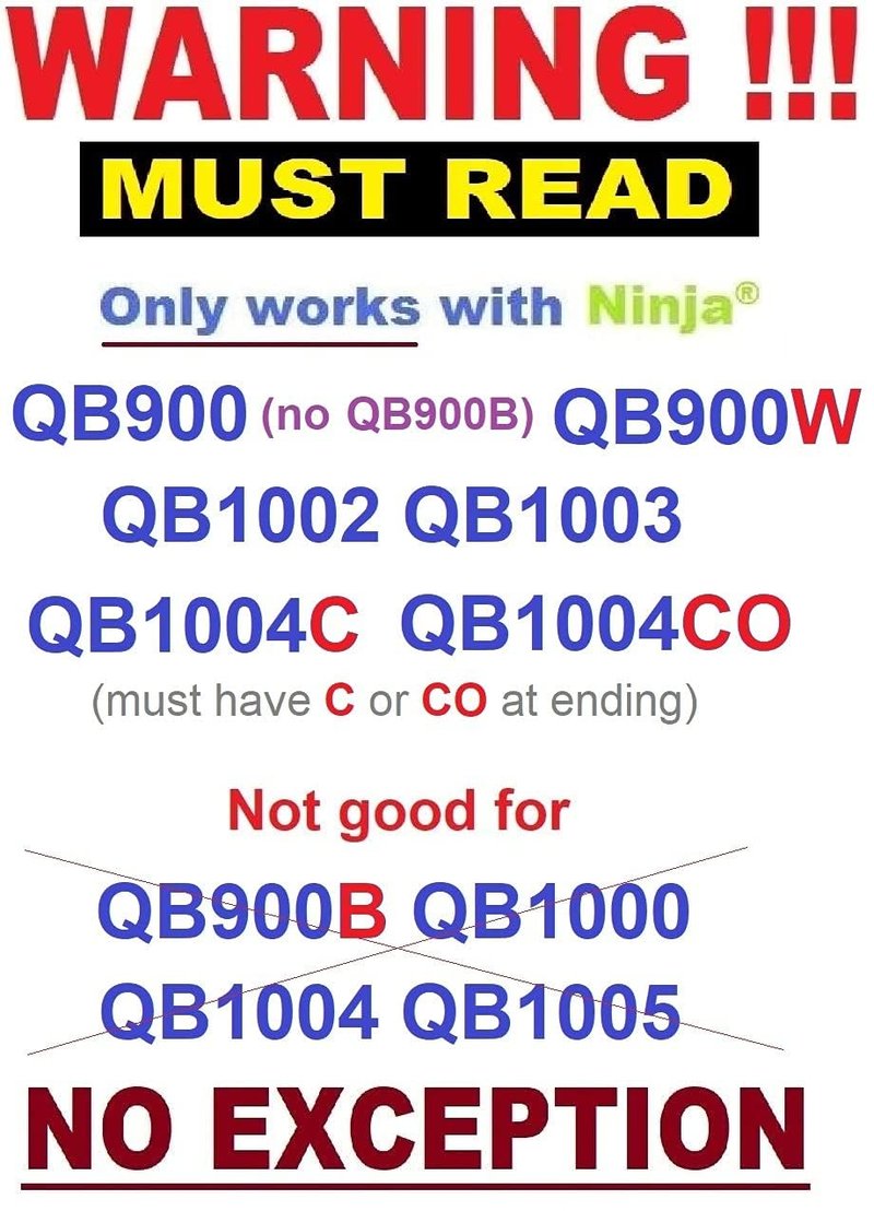 Cutting Chopper Blade for Ninja 48oz Pitcher Bowl QB900 QB900W QB1002 QB1003 QB1004C QB1004CO Master Prep Pro System - MUST READ Details