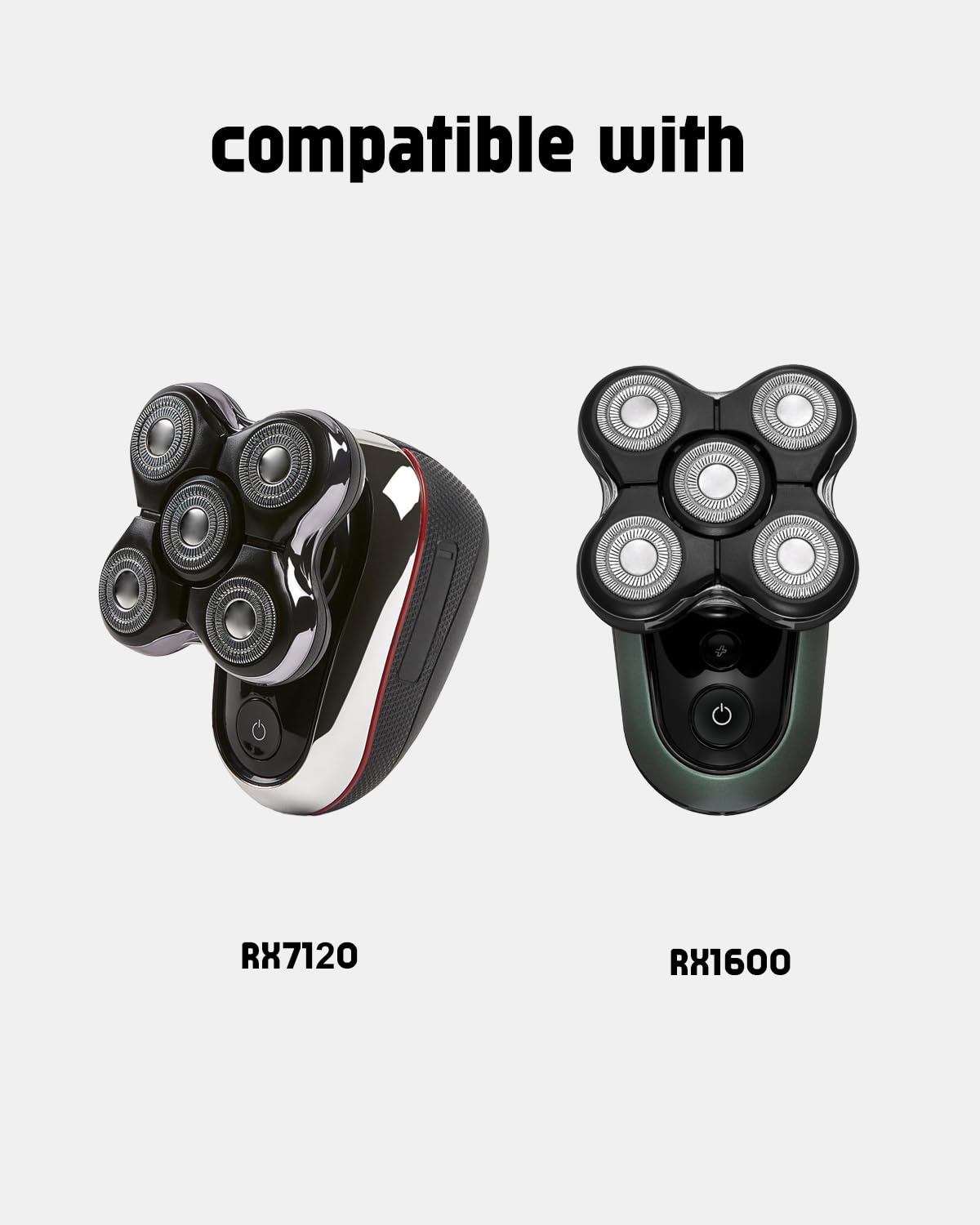 Remington Balder Boss XR7120 Replacement Head for Remington Shaver for Men XR7100 XR1600, 3 PCS Balder Boss Replacement Head, 3 Cleaning Brush