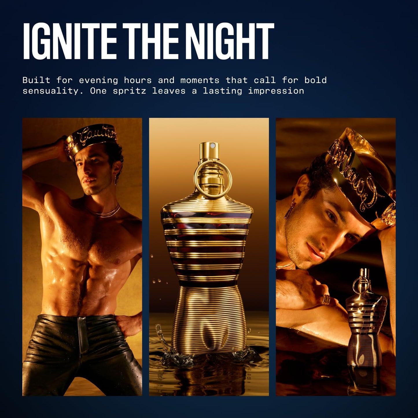 Jean Paul Gaultier Le Male Elixir Parfum - Long-Lasting Woody Aromatic Cologne for Men with Lavender & Tonka Bean | Luxury Fragrance