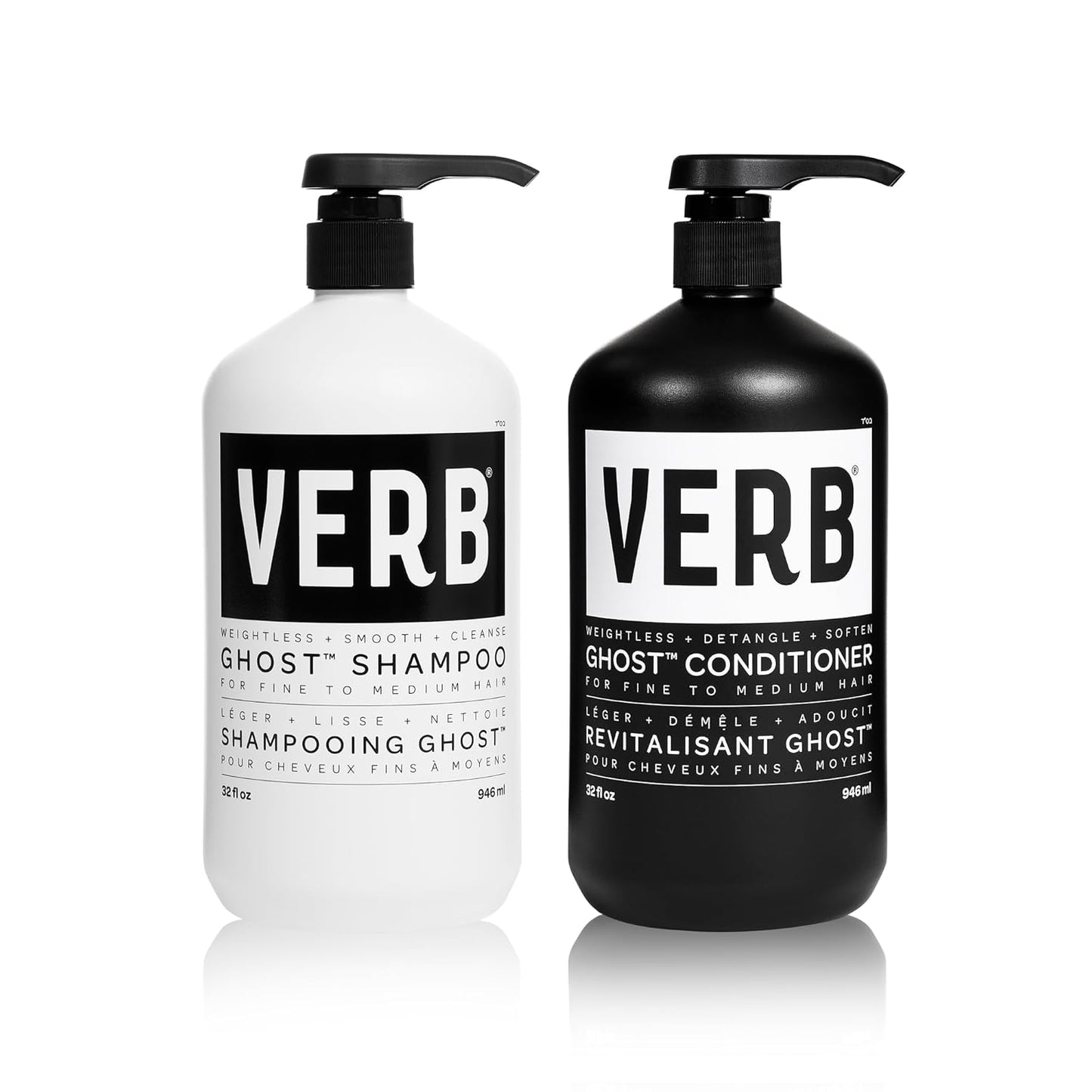 Ghost Shampoo & Conditioner Duo Set | Moringa Oil Infused for Fine, Weighed Down Hair - Vegan, Paraben-Free