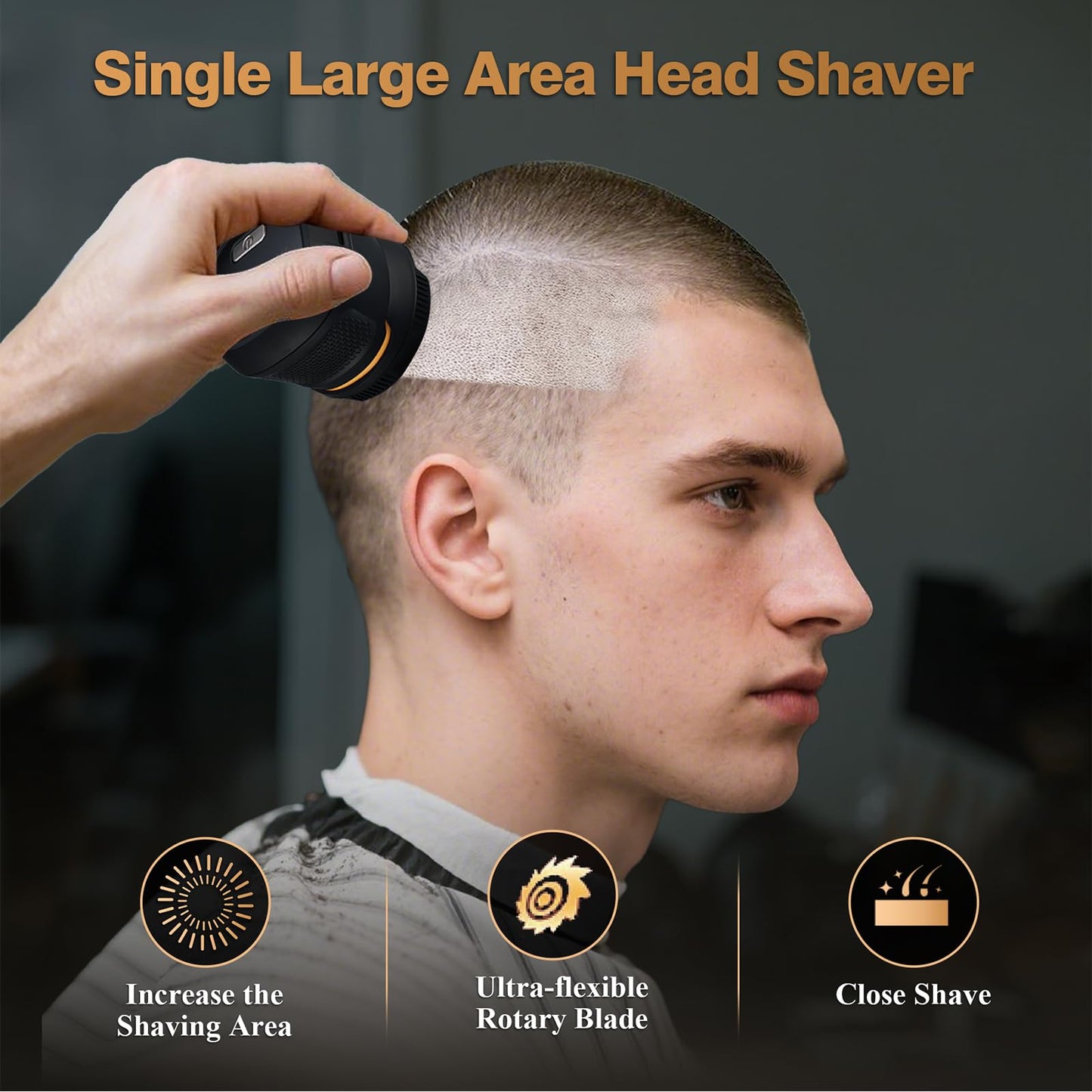 IWEEL Head Shavers for Bald Men Magnetic Electric Razor Rechargeable Head and Face Shaver for Men Beard Trimmer IPX7 Waterproof Wet/Dry Bald and Skull Shavers Cordless Grooming Kit for Travel Home
