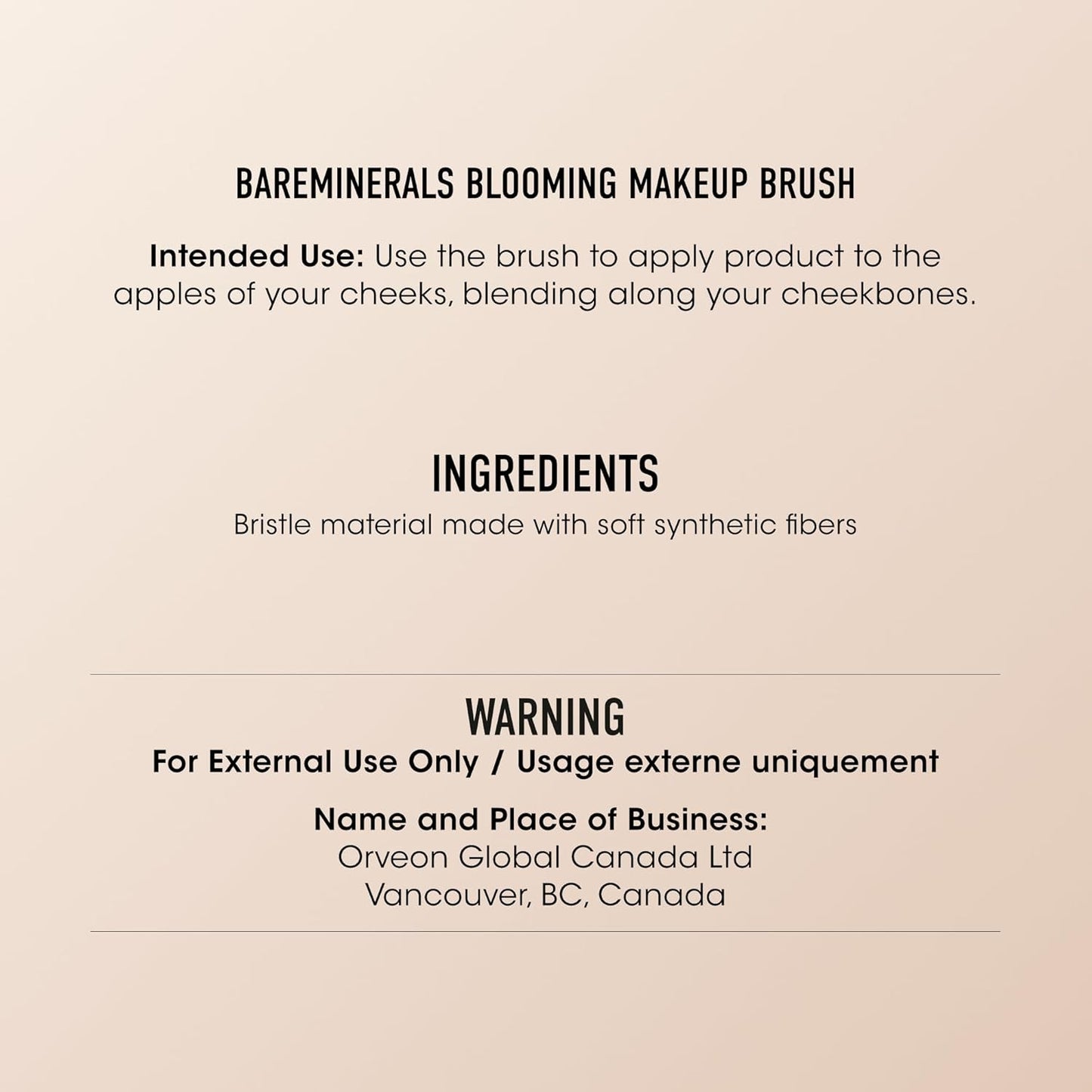 bareMinerals Blush Brush - Angled Synthetic Fibers for Blush & Bronzer | Vegan Makeup Tool