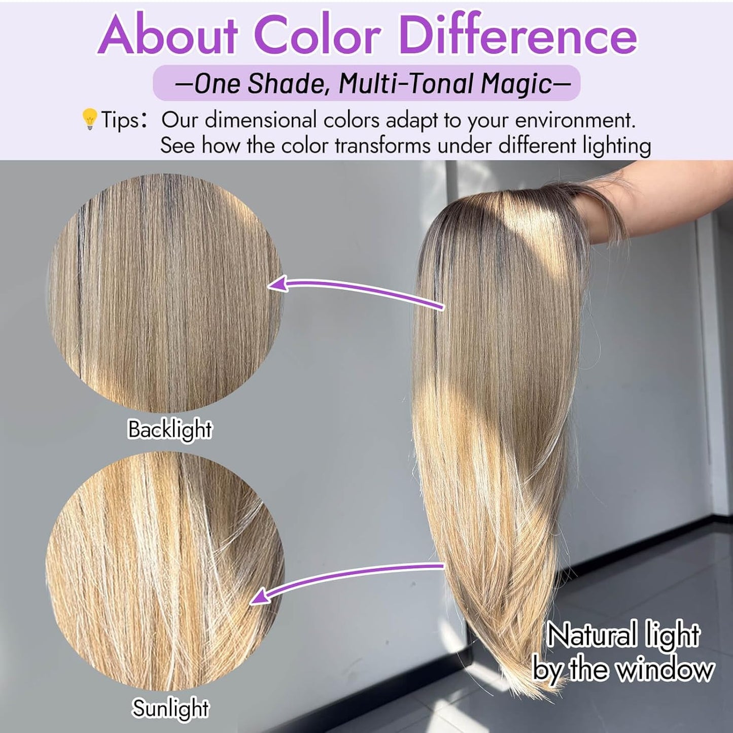 Beginner-Friendly Ash Blonde Wig with Bangs - 4x4 Glueless Synthetic Hair, Medium Length, Face-Framing Layers