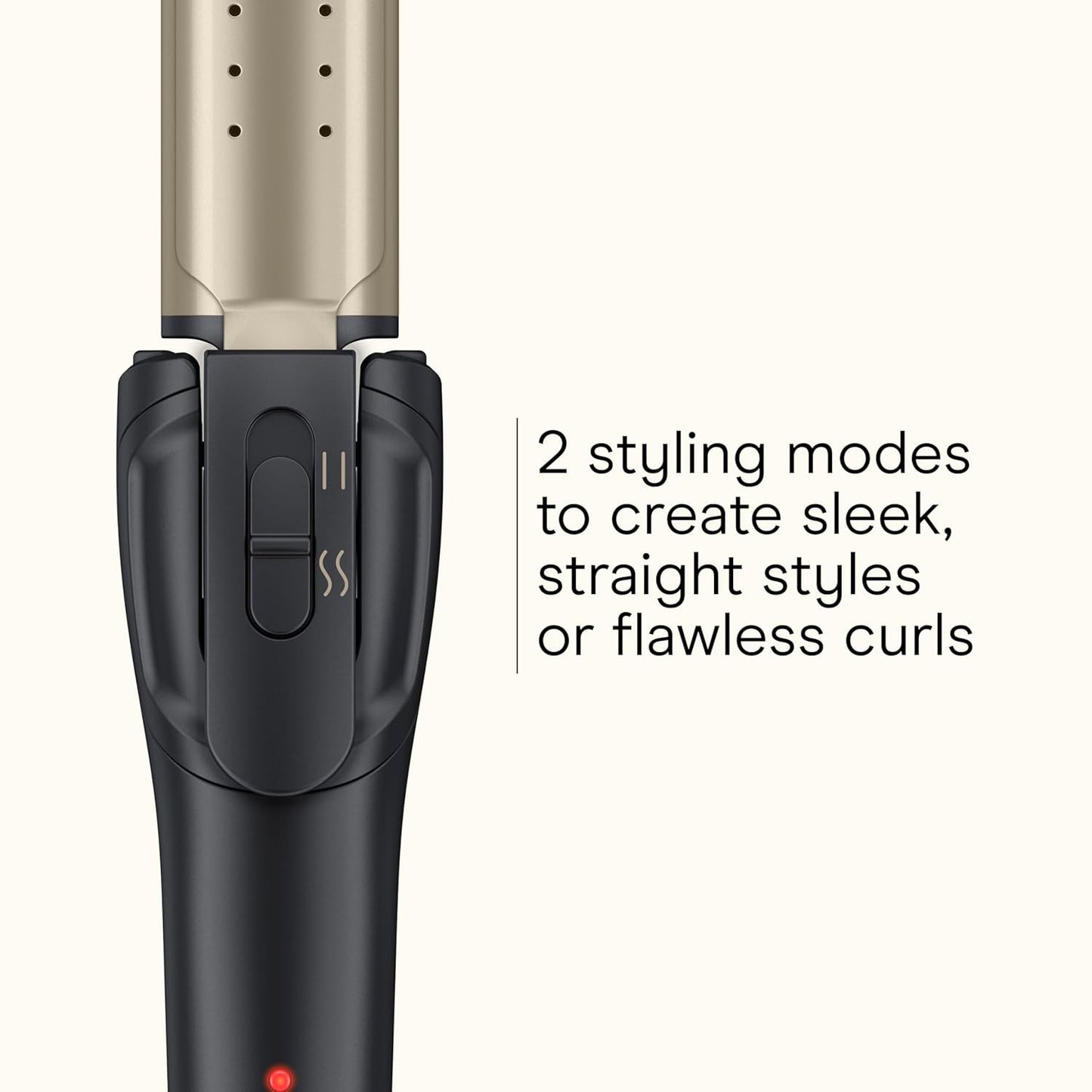 INFINITI PRO CONAIR 2-in-1 Hair Styler | Travel Flat Iron & Curling Iron, Tourmaline Ceramic, Dark Gray, 1¼" Plates