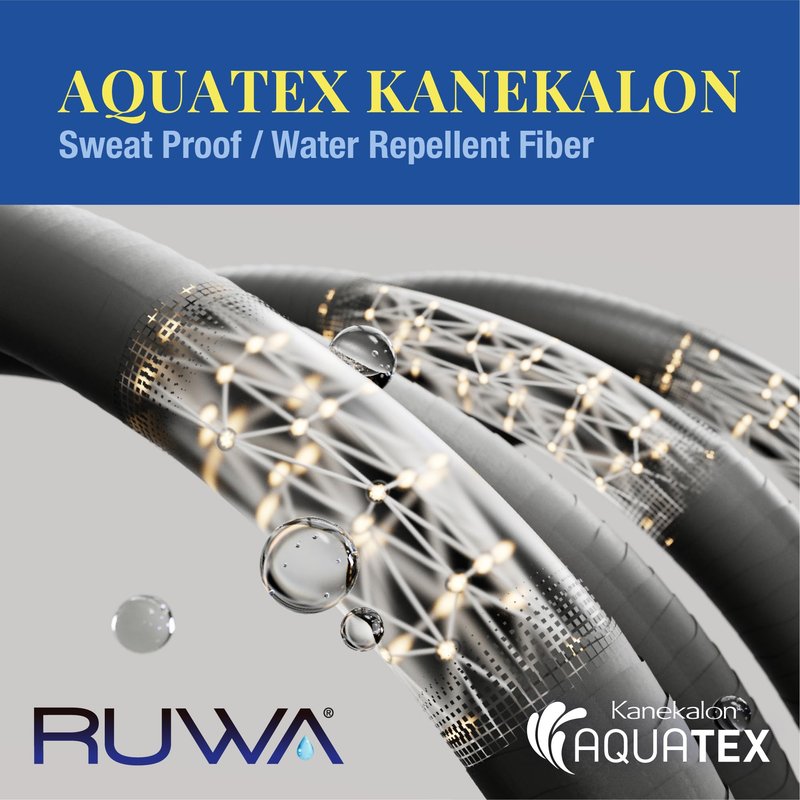 Sensationnel Ruwa prestretched braiding hair - 3x 48 inch water repellent kanekalon fast dry synthetic sports itch free (1 pack, 1B OFFBLACK)