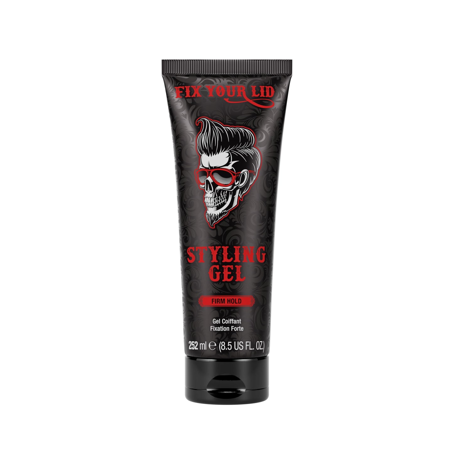 Fix Your Lid Styling Gel for Men's Hair - Firm Hold with Fuller Look - Strong Hold Gel for All Men's Hair Types & Styles - Easy To Wash Out - 8.5 Oz